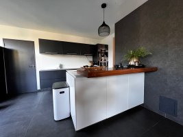 Zwart & hout keukenwrap