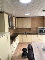 Zwart houtlook keukenwrap