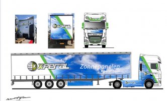 Xperal truck wrap