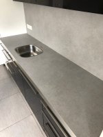Beton-look keukenblad wrap