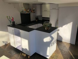 Hout-look keuken keukenwrap
