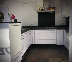 Hout-look keuken keukenwrap