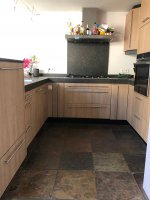 Hout-look keuken keukenwrap