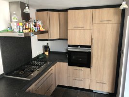 Hout-look keuken keukenwrap