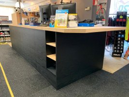 Zwart hout-look meubelwrap